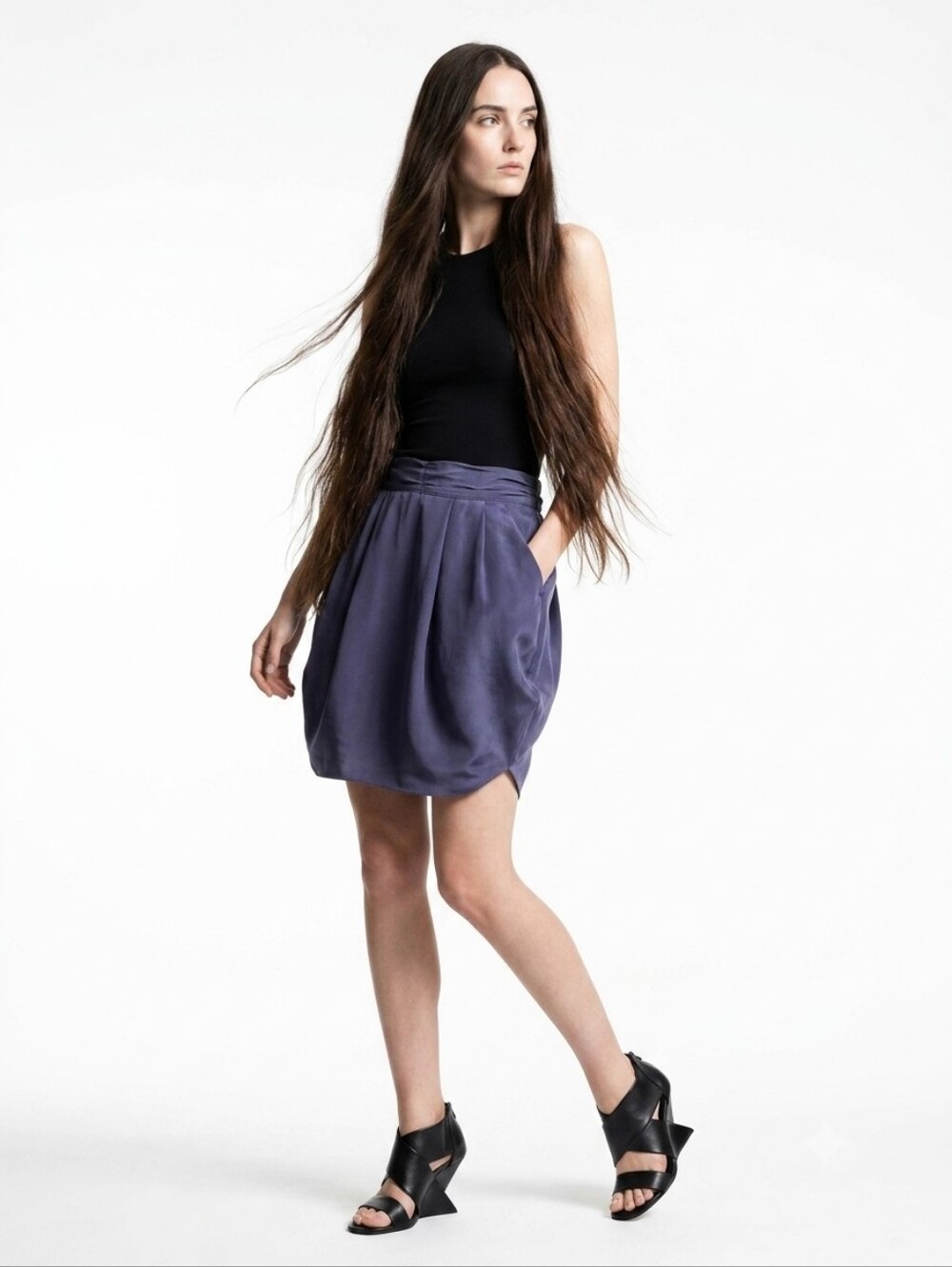 Wilfred 100% Silk Skirt
